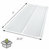 Sunsky 5V 26.22 in. x 6 ft. White Opal Polycarbonate Roof Panel, 5PK 401027